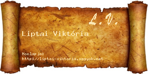 Liptai Viktória névjegykártya